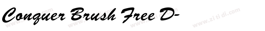 Conquer Brush Free D字体转换